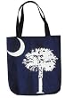 South Carolina Palmetto State Flag Decorative Shopping Tote Bag 17" x 17"