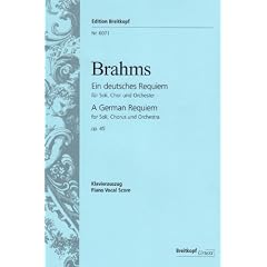 Ein Deutsches Requiem Op 45. Klavierauszug