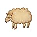 ID 0713 Woolly Sheep Patch Sleep Fluffy Farm Animal Embroidered Iron On Applique