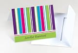 Bright Striped Notes (Set of 96) - Baby Shower Gifts & Wedding Favors