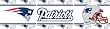 New England Patriots NFL Self Stick Wall Border