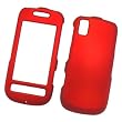 Samsung Instinct S30 M810 Sprint Rubberized Snap On Protector Hard Case Red