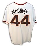 Willie McCovey Autographed/Hand Signed San Francisco Giants Cream Baseball Jersey with HOF 86 Inscri