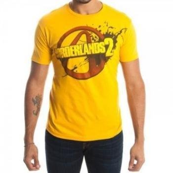 Buy Borderlands 2 Logo Men's Yellow T-Shirt (Small)