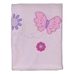 Tiddliwinks Lilac Butterfly Embroidered Boa Blanket