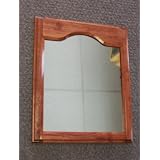 (WM-118) Solid Wood Cathedral Style Wall Mirror 15w x 18h, Enamel Finish or stain finish, Easy to hang with two hidden... by WG Wood Group