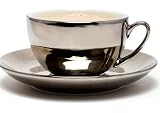 from La Cafeti?re La Cafetiere Titanium Cappuccino Cup and Saucer, Two Piece Set (Model CA040411)