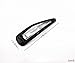yueton?3 Dozens 36pcs Glossy Black Snap Prong Clips Bendy Hair Clips Barrettes for Ladies Girls Hair Bows