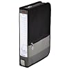 Hama Office Wallet 64 CD-Tasche im B�ro-Ordner Design f�r bis zu 64 CDs grau / schwarz