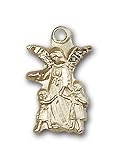 14kt Gold Guardian Angel Medal
