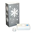 Silver Snowflake LumaLantern Kit Set of 8 - Silver
