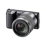 Sony NEX5NKB Compact System Camera Zoom Kit - Black (16.1 MP, SEL 18-55mm Lens)