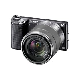 Sony NEX5NKB Compact System Camera Zoom Kit - Black (16.1 MP, SEL 18-55mm Lens)