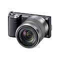 Sony NEX5NKB Compact System Camera Zoom Kit - Black (16.1 MP, SEL 18-55mm Lens)
