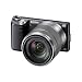 Sony NEX5NKB Compact System Camera Zoom Kit - Black (16.1 MP, SEL 18-55mm Lens)