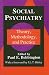 Social Psychiatry: Theory, Methodology and Practice