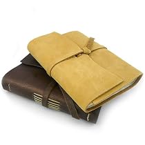 The Good Book Handmade Leather Journal, Dark Brown