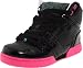 Osiris NYC 83 Skate Shoe (Little Kid/Big Kid),Black/Pink/Glitter,1 M US Little Kid