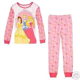 3 Princesses * Aurora, Belle and Cinderella ! * PJ PALS DISNEY costume PAJAMAS Size 4 100% Cotton