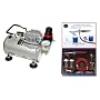 PAASCHE H AIRBRUSH SET w/Quiet AIR BRUSH COMPRESSOR