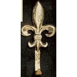 Mayer Mill Brass Fleur De Lis Hook - Large