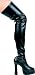 5 Inch Chunky Heel Thigh High Stretch Boots Women'S Size Shoe