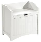 Madison 24"w Lift top Storage Bench, 24"W, WHITE