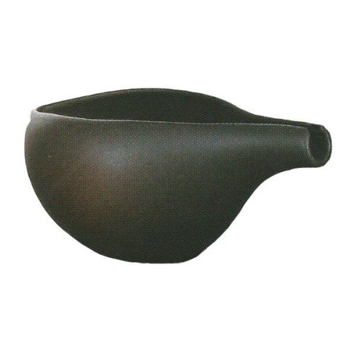 冷酒器　徳利　備前風　黒　美濃焼