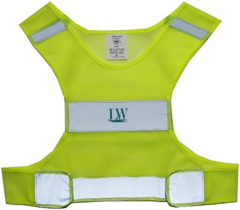 LW Reflective Safety Vest for Running Cycling Walking Yellow Lightweight