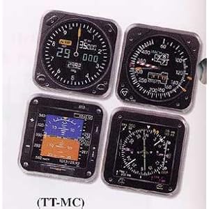 Modern Aircraft Instrument Coasters - Set of 4