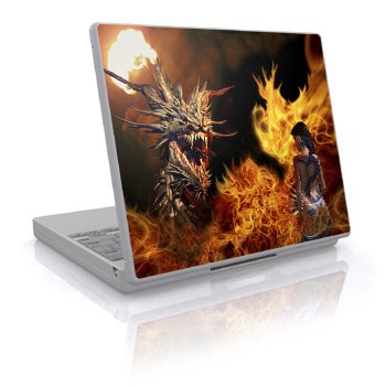 Childrens Toyshop  Video Games : Laptop Skin (Can be trimmed to fit most laptops.) (15" x 12") - Dragon's Breath