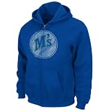 Seattle Mariners Royal Silver Era Retro Logo Full-Zip Hooded Sweatshirt