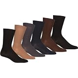 Sakkas Mens Ribbed Pattern Dress Socks Value Assorted 6-Pack