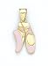 14K PINK ENAMEL BALLERINA SLIPPER - GH16842
