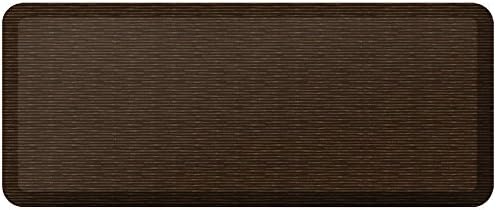 Take Ten Anti-Fatigue Kitchen Comfort Mat 20x48 Bamboo Weave Charcoal