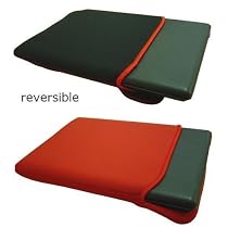 GAGS Samsung N210 / N220 / N230 / NB30 / NF210 / N350 Netbook RED & BLACK Reversible Sleeve / Case / Pouch 10.1 inch....Shock Absorbing & Water Resistant