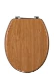 WC Sitz Holz Toilettensitz Klobrille WC Deckel wenko kirsche