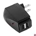 Black 2-Port USB Home Travel Charger for Apple iPhone 1st, 2nd 3G, 3rd 3Gs, Ipod Touch 1st, Touch 2G, Ipod Nano
