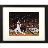 (13x16) Framed Boston Red Sox Dustin Pedroia at Bat Sports Poster Print
