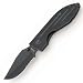Warthog Folder II, Black G-10 Handle, Black Blade, ComboEdge