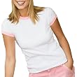 Bella - Ladies 1x1 Rib Cotton Ringer Tee 5.8oz (L1007)
