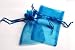 48 Organza Drawstring Pouches Gift Bags 4x5 - Dark Turquoise