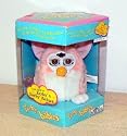 PINK AND WHITE W/ YELLOW MOHAWK PEACH FURBY BABY 1999