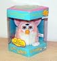 PINK AND WHITE W/ YELLOW MOHAWK PEACH FURBY BABY 1999