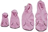 Dog Hoodie Sweatshirt Jacket, PINK Small