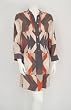 Wyeth by Todd Magill Retro Op Art Print Shirt Dress