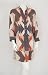 Wyeth by Todd Magill Retro Op Art Print Shirt Dress