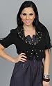 SIOBHAN Studded Short Sleeve Cropped Blazer