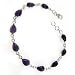 Artisan Jewelry Indian Sterling Silver Amethyst Bracelets for Women 8.25 inches