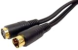 Cables Unlimited AUD-2100-06 6-Feet S-Video SVHS Male to Female 4-Pin Cable (Black)